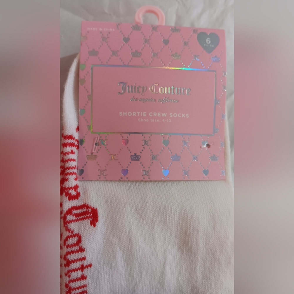 Juicy Couture - Shortie Crew Socks (New) - Picture 4 of 7